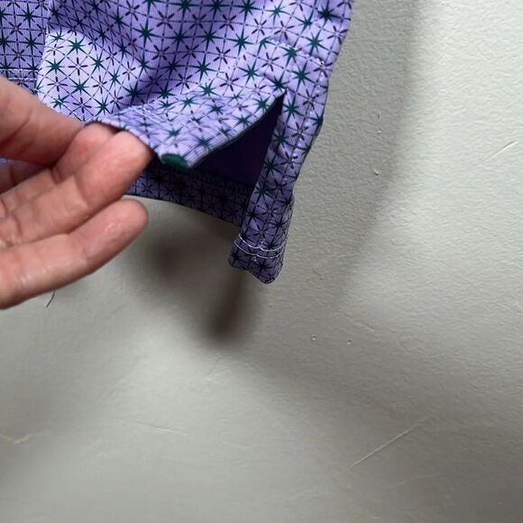 Greyson Golf Polo Shirt Top Purple Sunburst Size XL Embroidered E - Picture 9 of 16